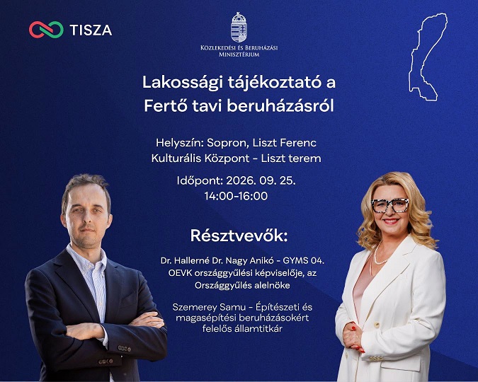 Lakossági tájékoztató a Fertő tavi beruházásról